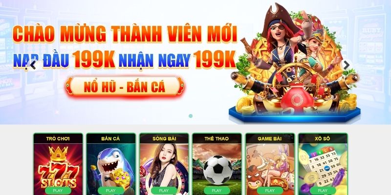 Thưởng nạp đầu hấp dẫn, gia tăng cơ hội thắng