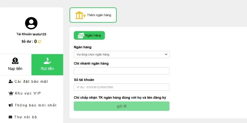 Khái quát về tính năng rút tiền 99OK